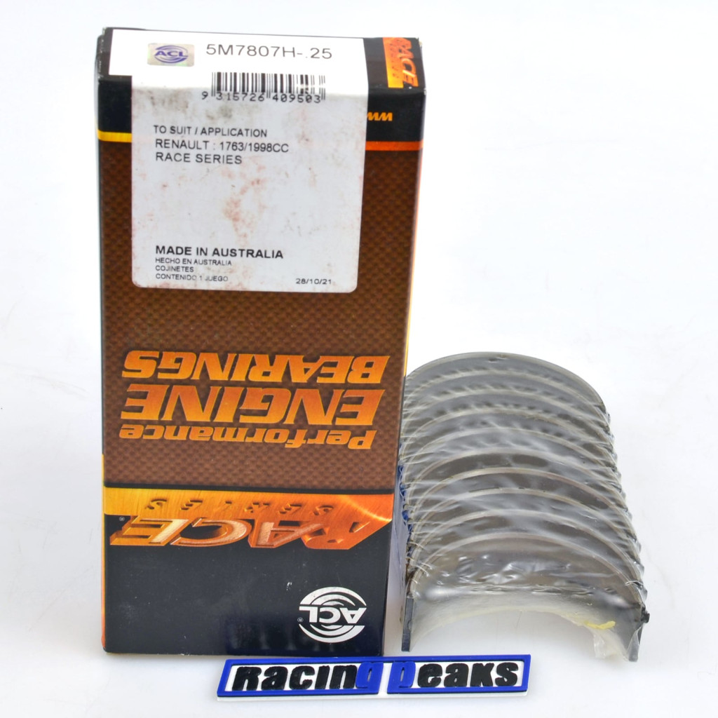 ACL Race 5M7807H main bearings fits Renault 1.8L 2.0L F7P F7R F4R F8M F8Q
