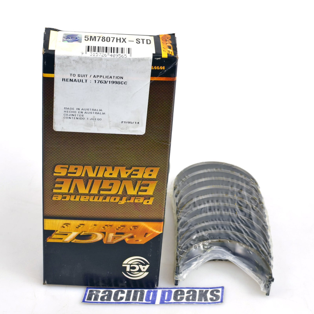 ACL Race 5M7807HX main bearings fits Renault 1.8L 2.0L F7P F7R F4R F8M F8Q