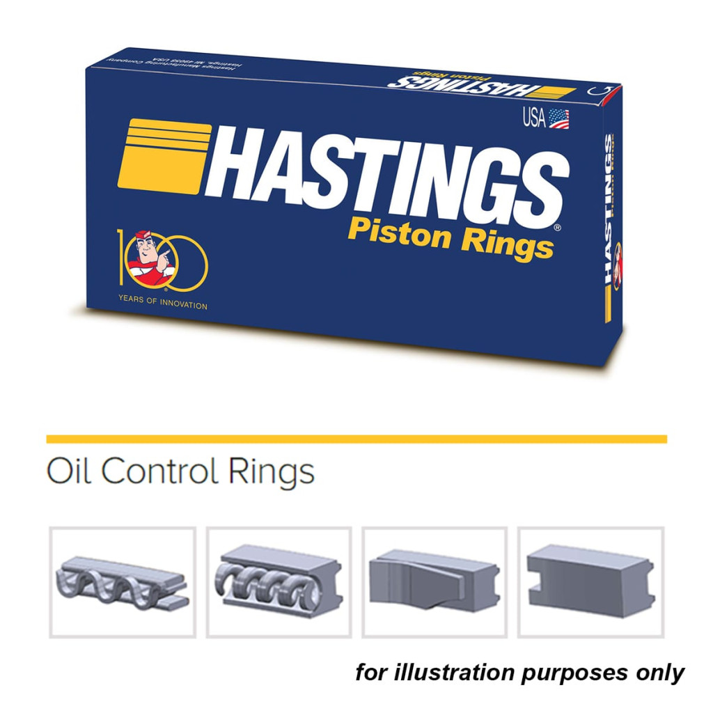 Hastings 2M5864 piston rings x1 fits Audi VW Volvo 2.5L 81.00 2.50x2.00x3.00