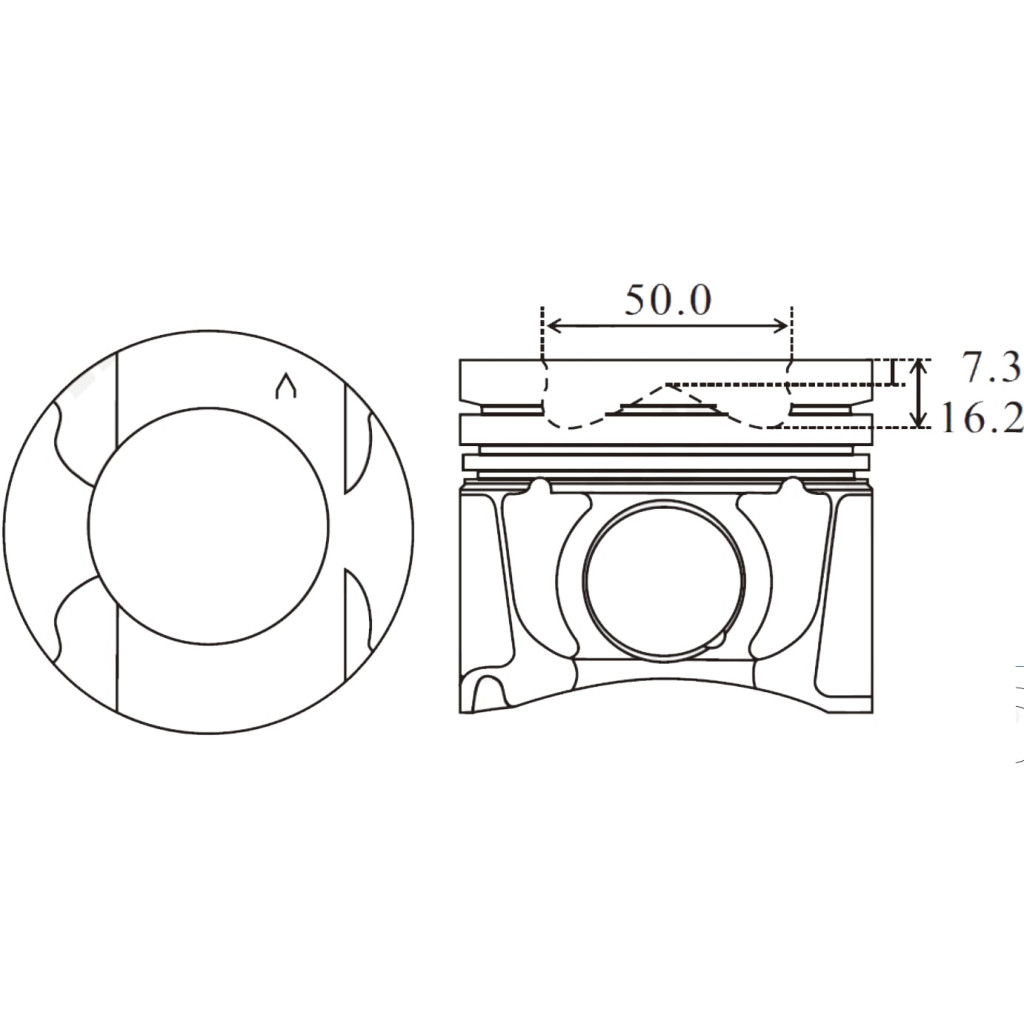 Piston set fits Nissan Interstar Navara NV400 2.3 dCi 2011- M9T