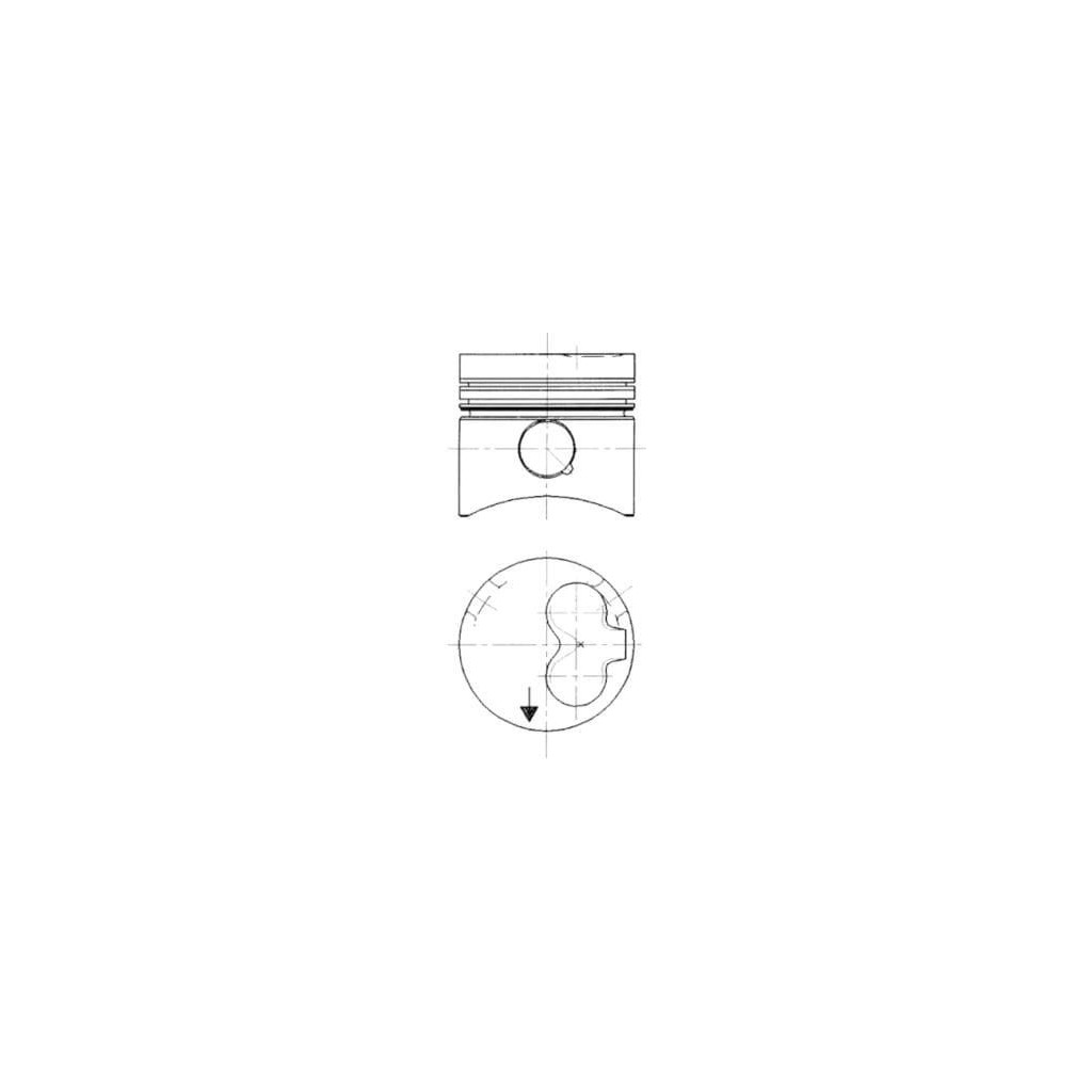 KS piston 77.50 fits VW Golf Jetta T3 Transporter 1.6TD 2.4TD Volvo D24T