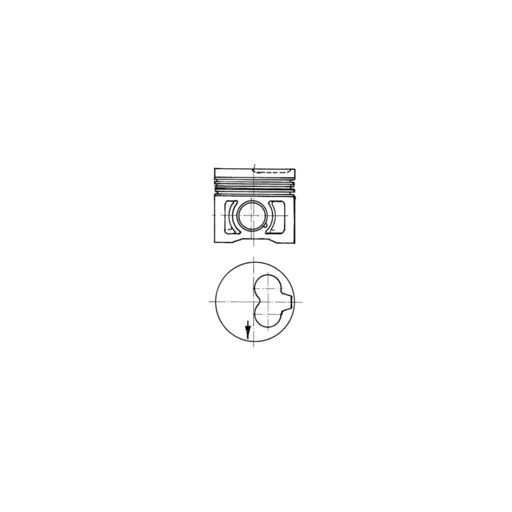 KS piston fits VW Golf Vento Caddy Passat T4 Transporter 1.9D 2.4D
