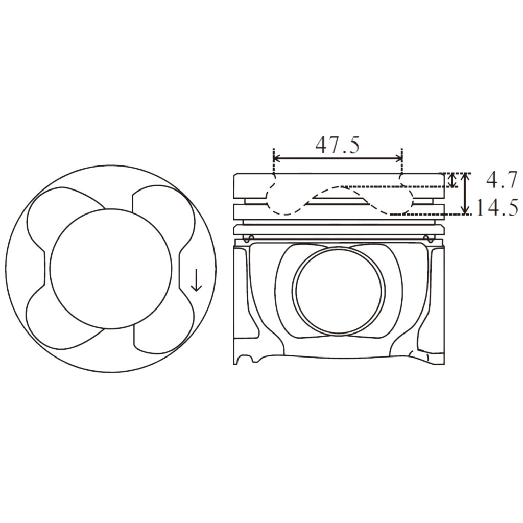 Piston set fits BMW 325d 330d 525d 530d X3 X5 X6 30d M57D30 2002-13 306D3