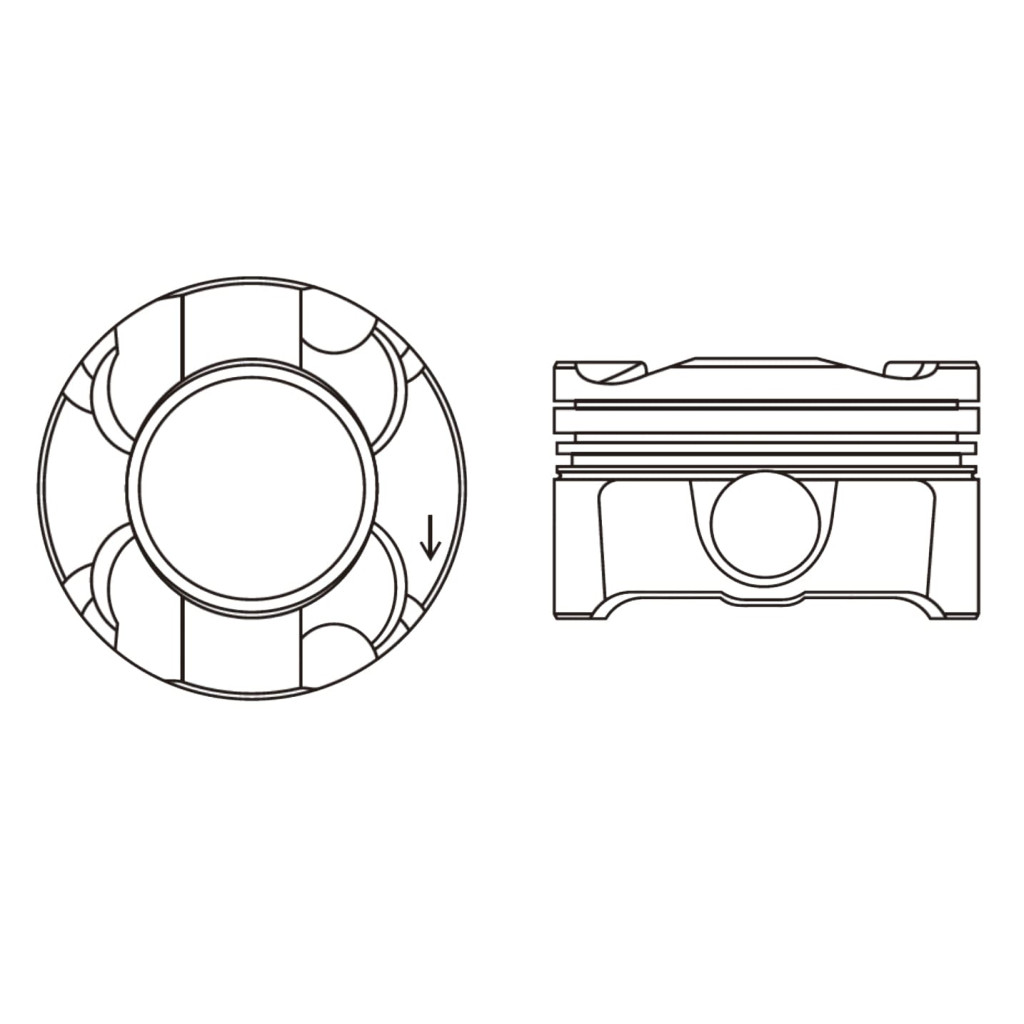 Piston set fits BMW 135i 335i 435i 535i Z4 X5 X6 Drive35i N54B30 N55B30 2009-