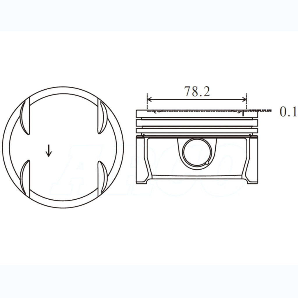 Piston set fits Mercedes-Benz GL450 S450 4.7 v8 M273 2007-2013