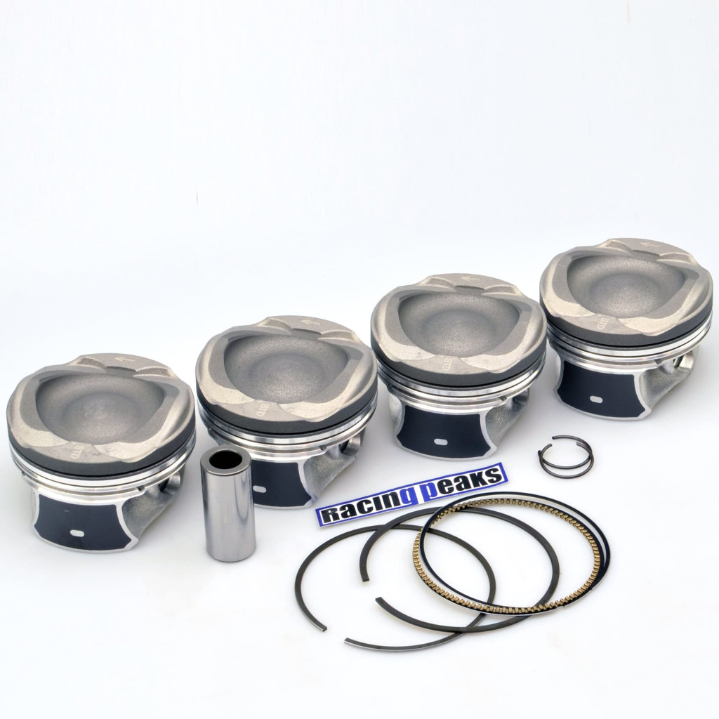 Engine piston set fits Ford EcoBoost Volvo S60 S80 V40 V60 V70 1.6 T3 T4 2006-