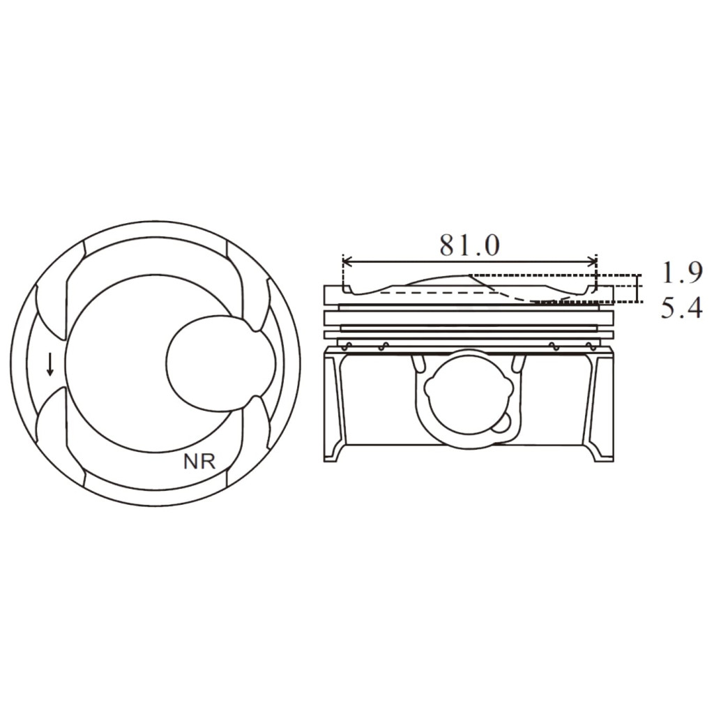Piston set fits Ford Expedition F-150 3.5 EcoBoost v6 2017-21