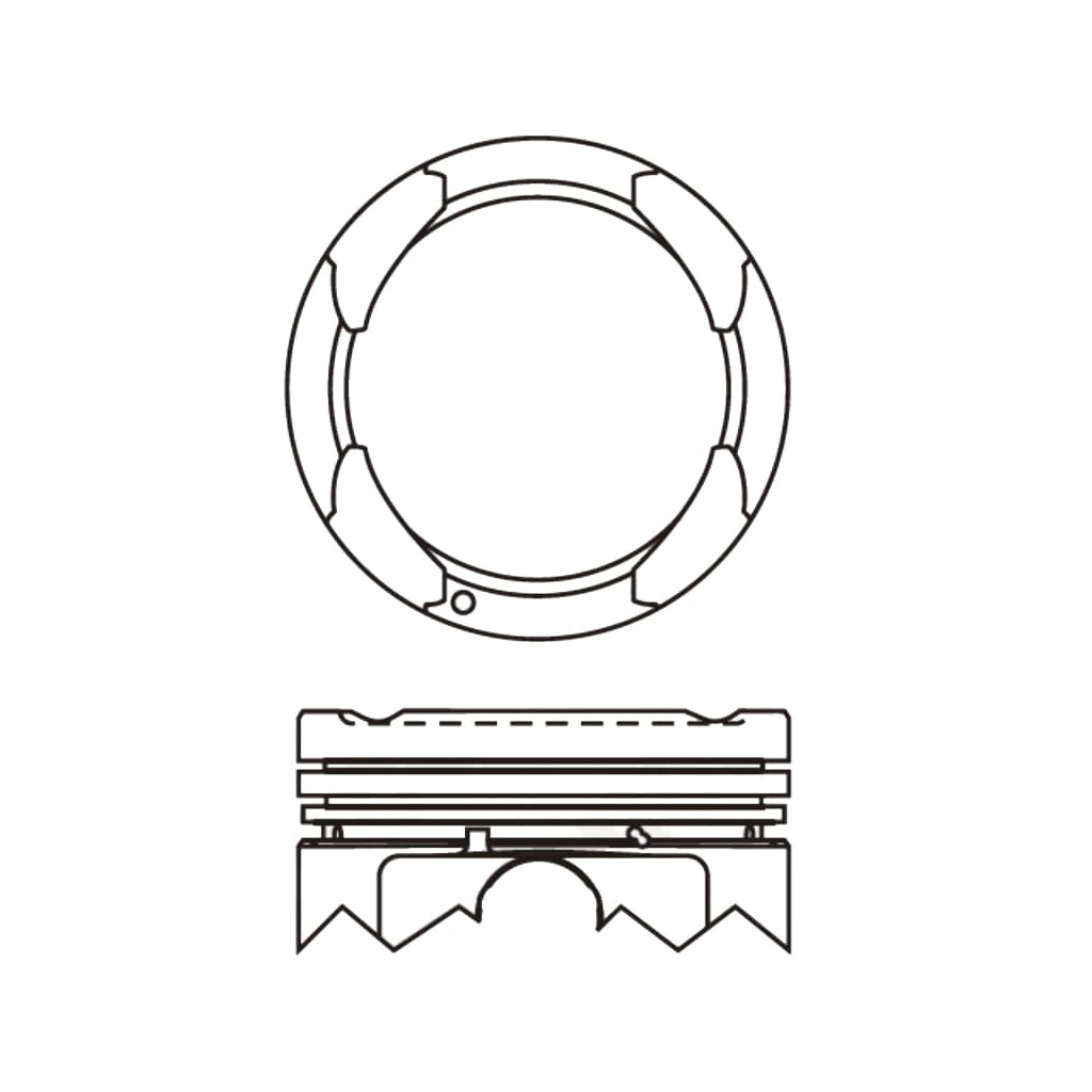 Piston set fits Hyundai i10 i20 Picanto Rio Stonic 1.2 G4LA 2010-