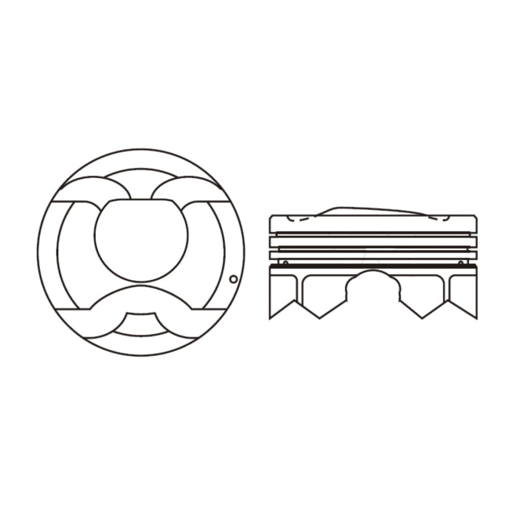 Piston set fits Hyundai Tucson i30 i40 ix35 Kona Veloster 1.6GDI T-GDI G4FD G4FJ