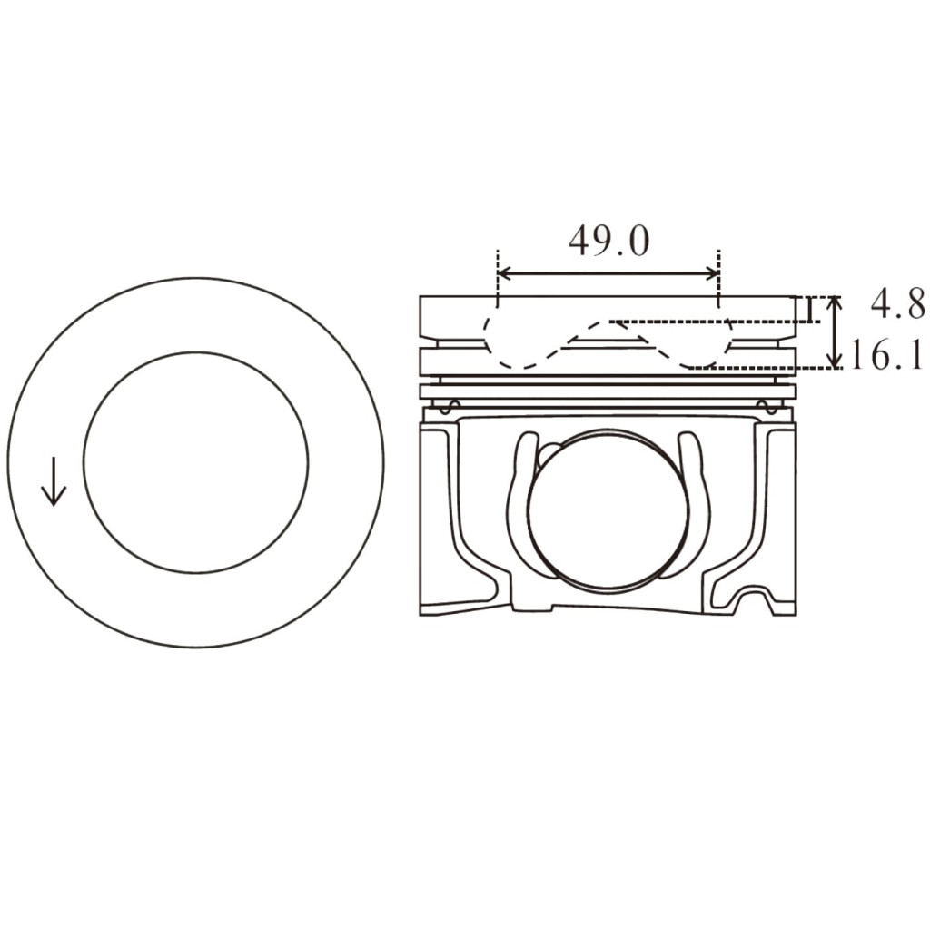 Piston set fits Land Rover Velar Evoque Discovery D200 D240 SD4 204DTA 2015-
