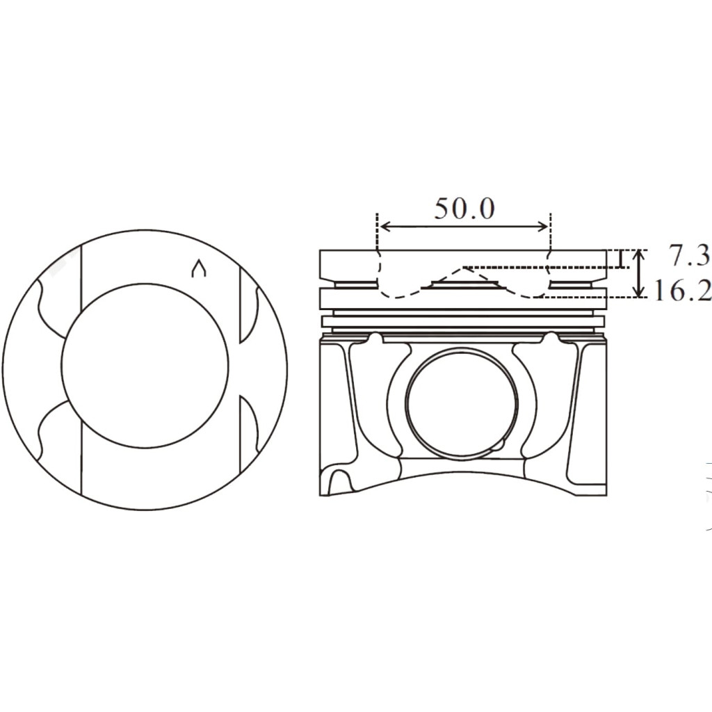 Piston set fits Renault Master Alaskan 2.3 dCi 2011- M9T Movano
