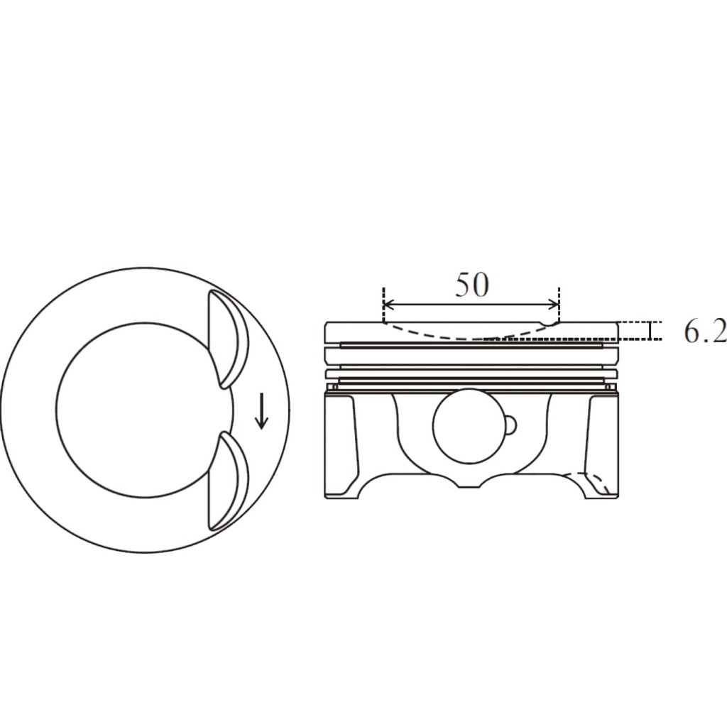 Piston set fits Audi A3 A4 A5 TT 1.8 TFSi CDAA CDHA CDHB 2007-