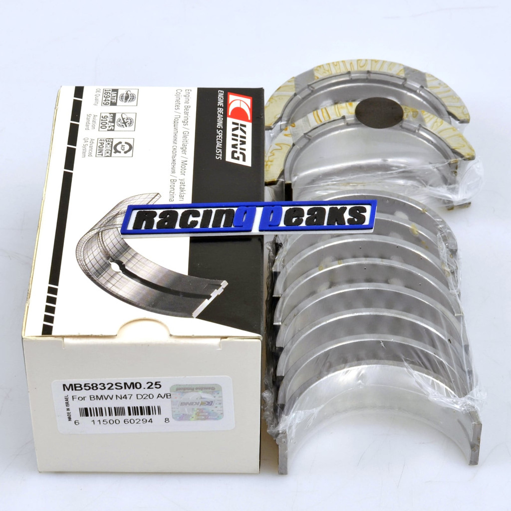 Oversize main bearings fits BMW N47D20 320d 325d 520d 525d X1 X3 20d