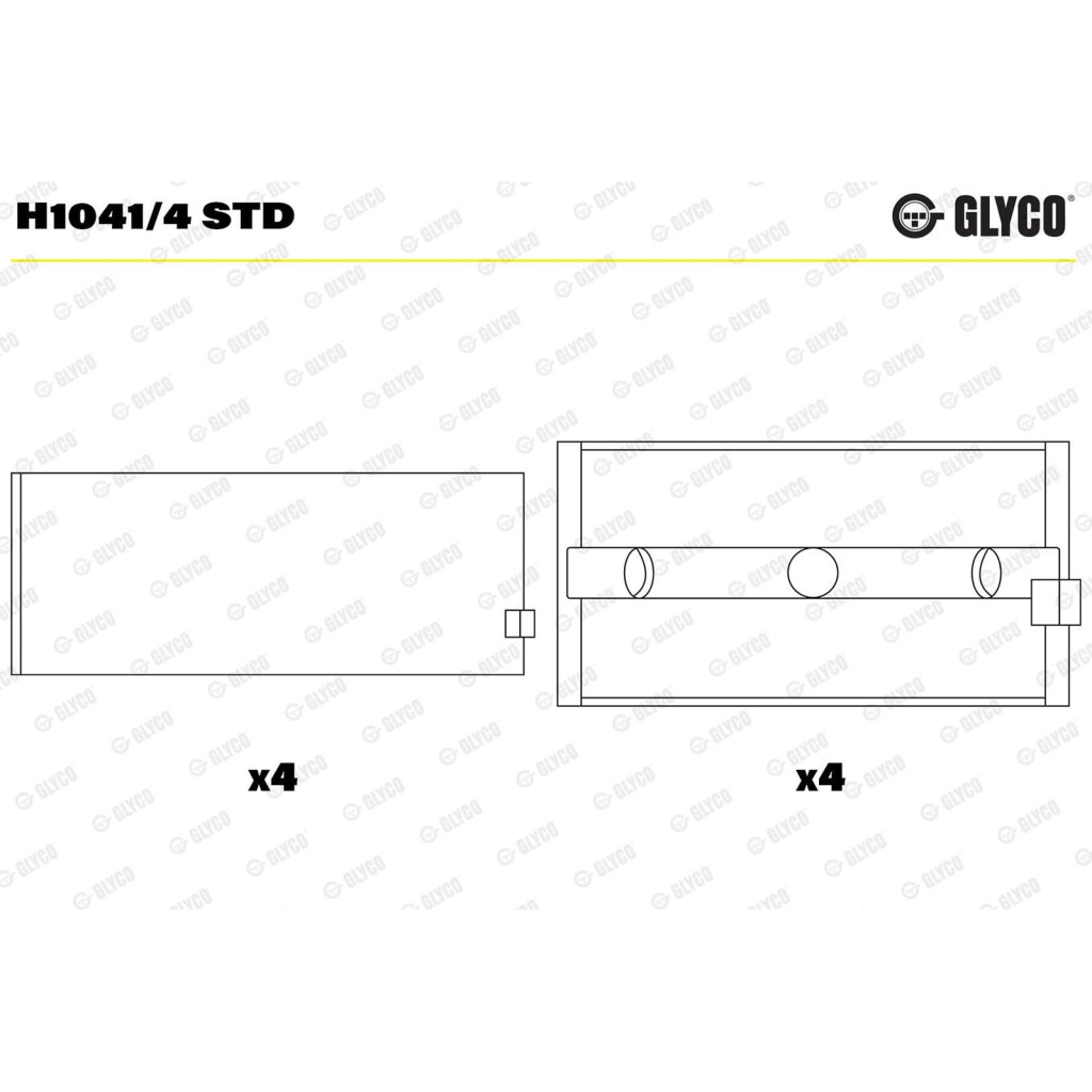 Main bearings fits Vovo 240 260 760 780 1974-90 B27 B280