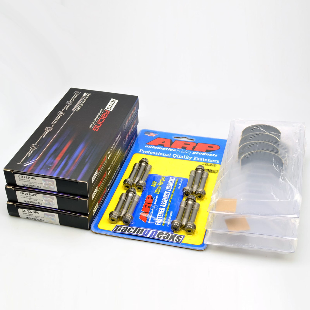 King Racing CR222GPC rod bearings ARP bolts fits BMW N54B30 N55B30 S55B30 3.0L