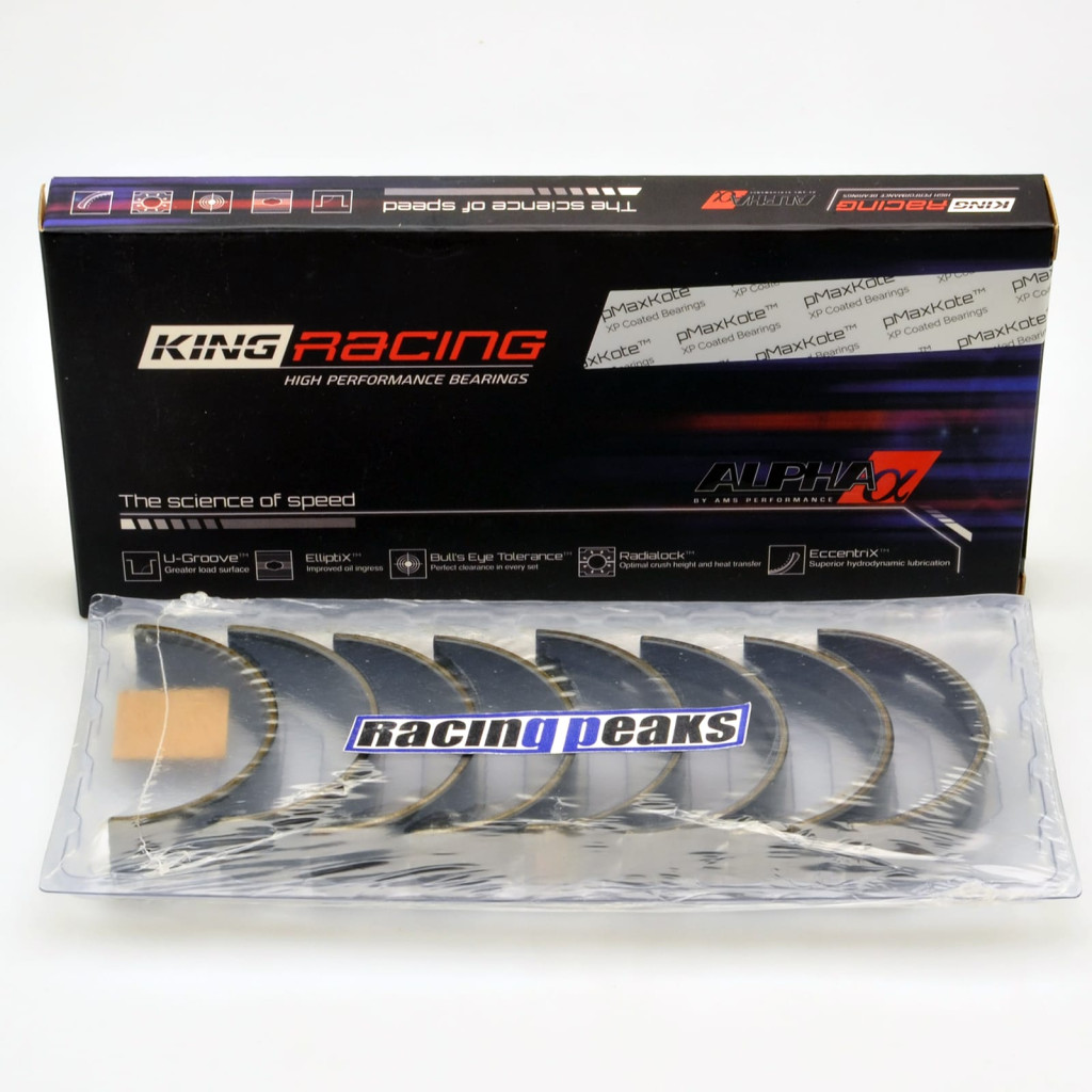 Polymer coated alpha main bearings fits Nissan VR30DDTT VR38DETT VQ35HR VQ37VHR