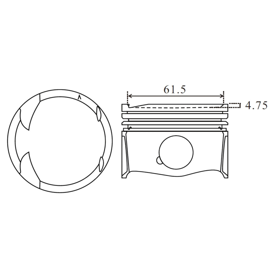 Engine pistons x3 fits Renault Clio Captur Twino Logan Sandero 0.9 TCe 90 2014-