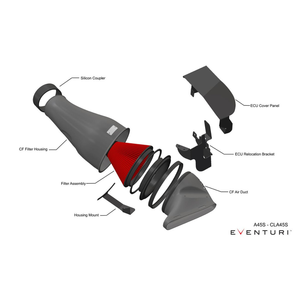 Eventuri carbon intake fits Mercedes A45S CLA45S AMG W177 C118 Gloss Finish