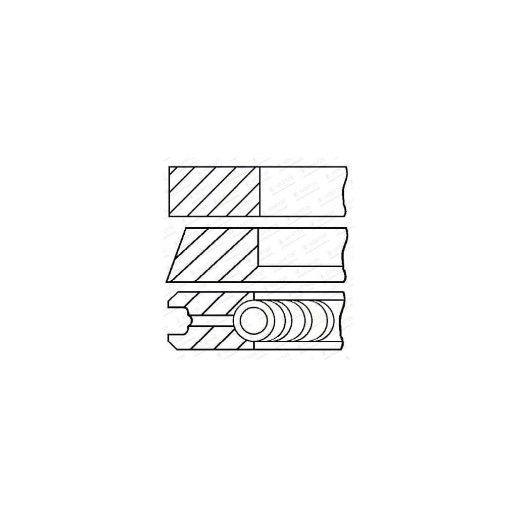 Piston ring set fits Land Rover 3.0 TDV6 30DDTX DT20C AJV6D Gen2