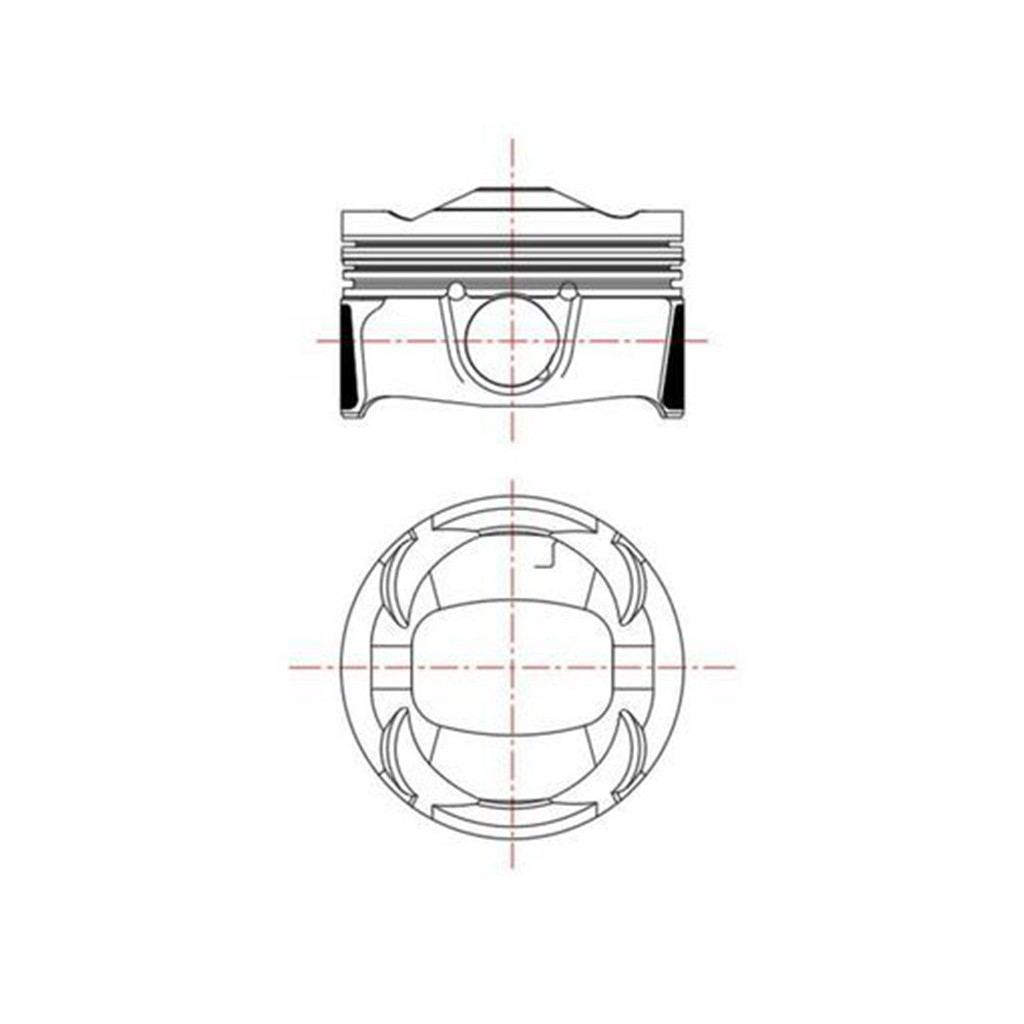 MAHLE Piston 75.00 x1 fits Citroen Peugeot C3 C4 208 2008 3008 Rifter 1.2VTi HNS