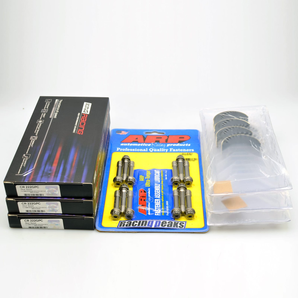 King Racing CR222GPC Rod bearings ARP bolts fits BMW N54B30 N55B30 S55B30 3.0L