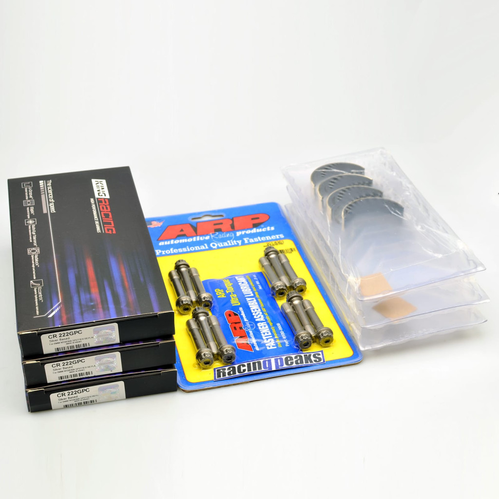 King Racing CR222GPC Rod bearings ARP bolts fits BMW N54B30 N55B30 S55B30 3.0L