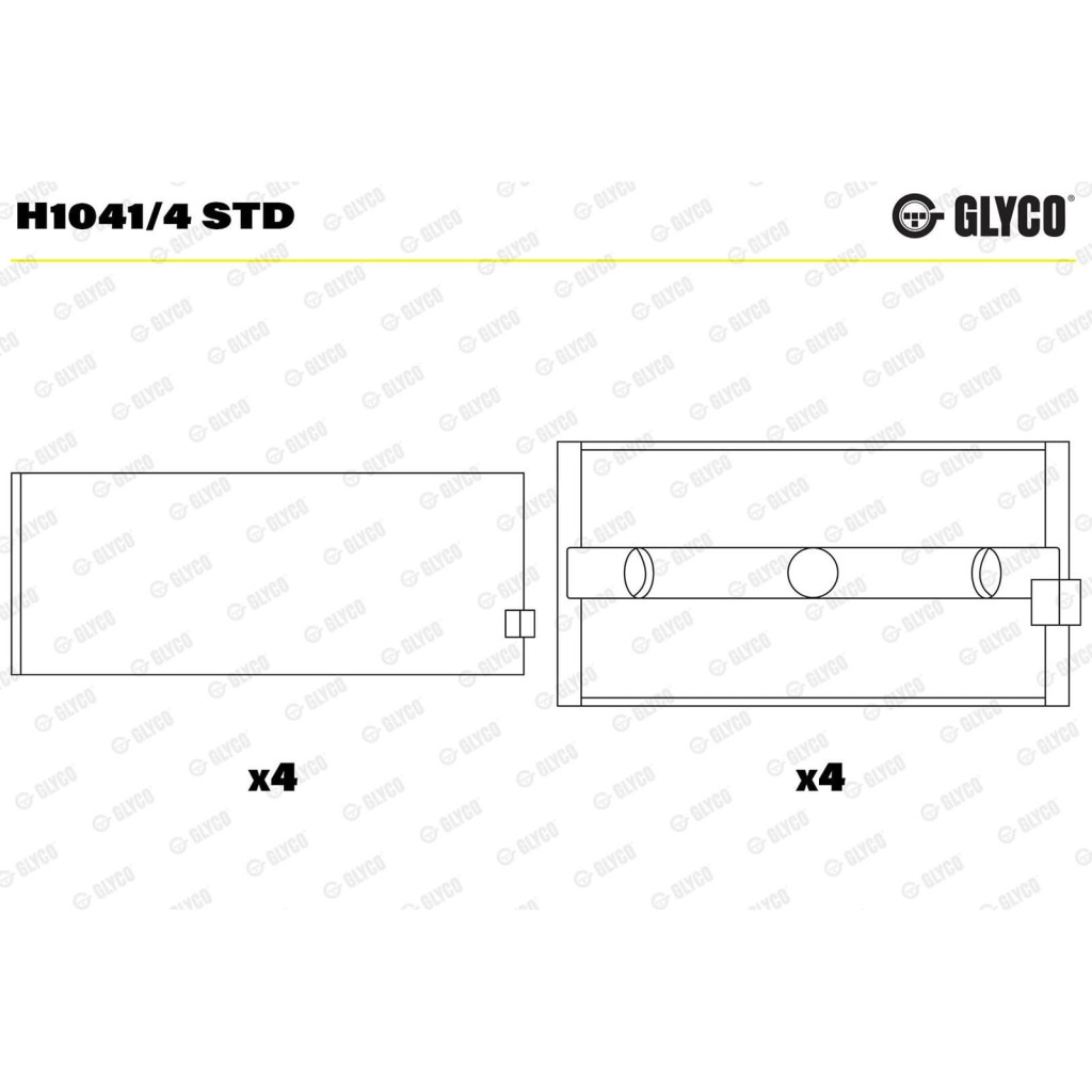 Main bearings fits Vovo 240 260 760 780 1974-90 B27 B280