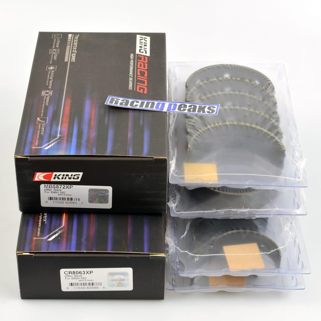 King Racing Rod Main bearings fits BMW S62B50 M5 E39 Z8 4.9L CR8063XP MB5872XP