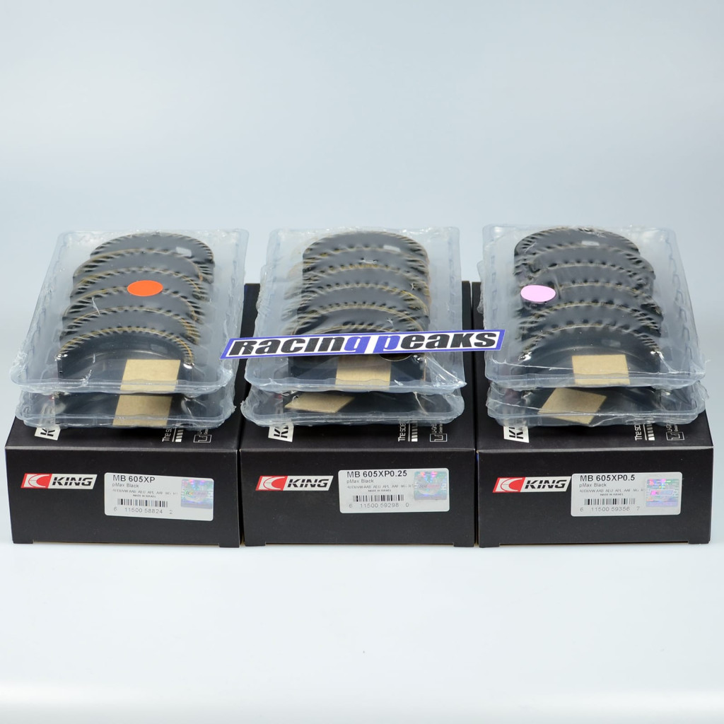King Racing MB605XP Main bearings fits Audi 2.1T 2.2T S2 RS2 S1 S6 ADU AAN ABY 3B