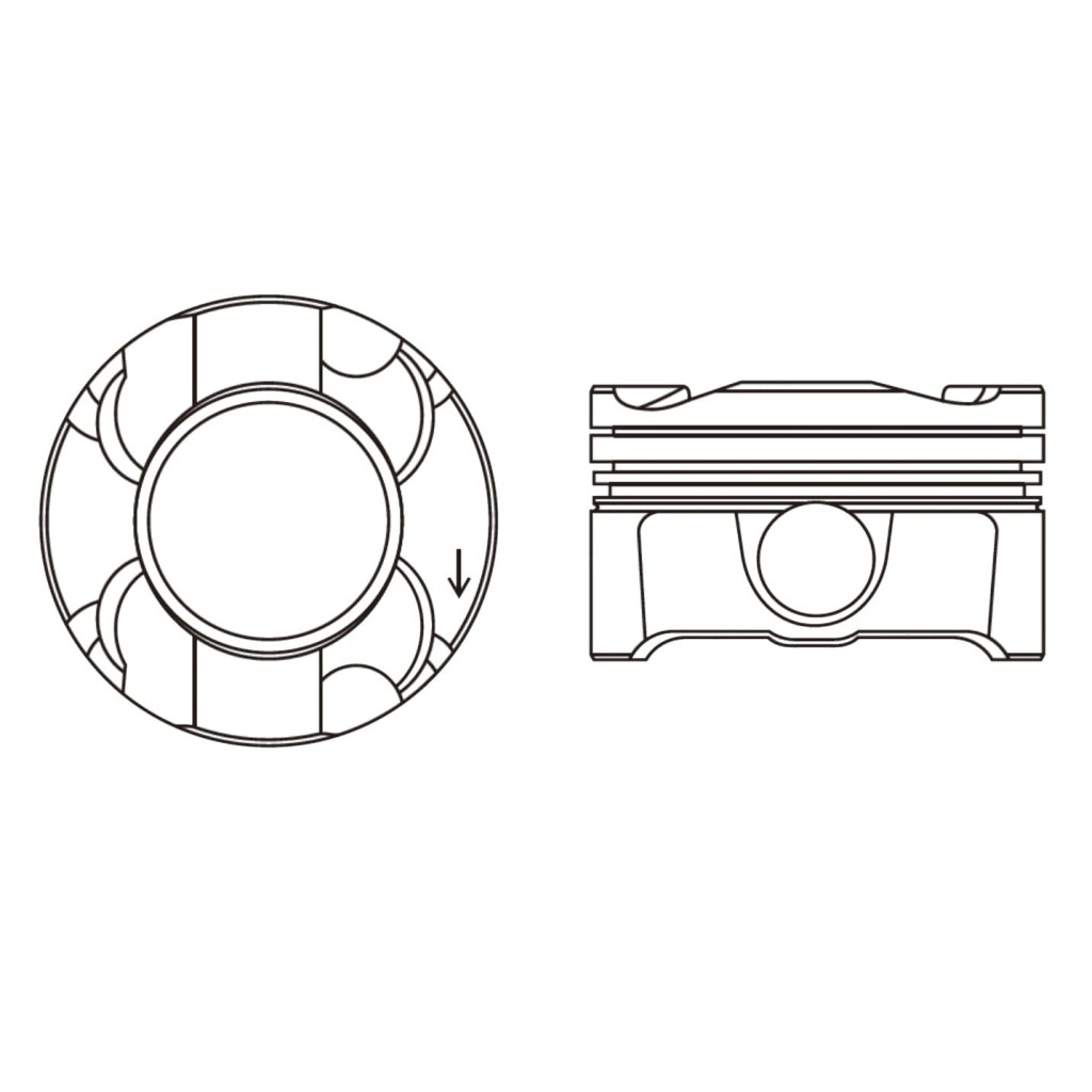 Piston set fits BMW 135i 335i 435i 535i Z4 X5 X6 Drive35i N54B30 N55B30 2009-