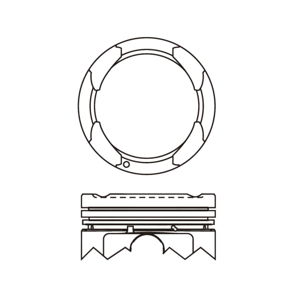 Piston set fits Hyundai i10 i20 Picanto Rio Stonic 1.2 G4LA 2010-