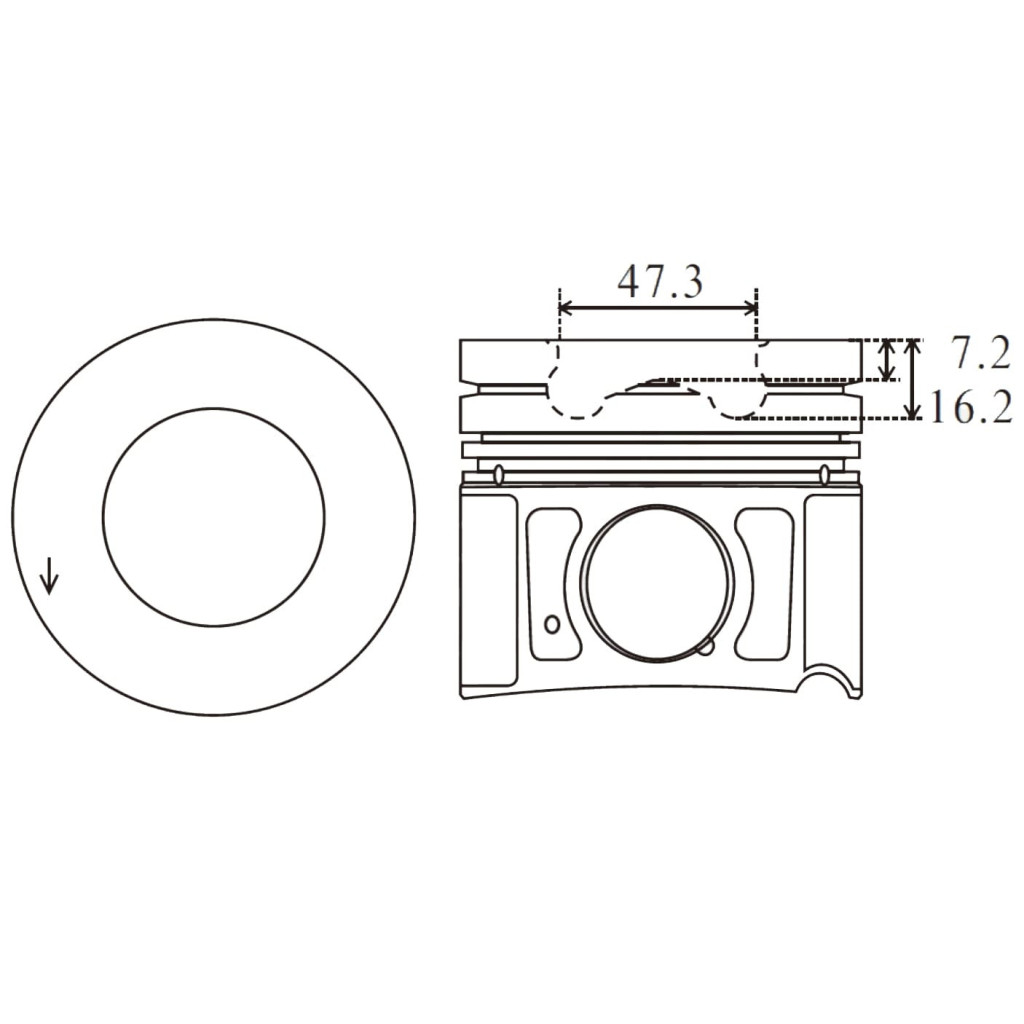 Piston set fits Hyundai Santa Fe Grandeur Sorento Carnival 2.2CRDi D4HB 2009-