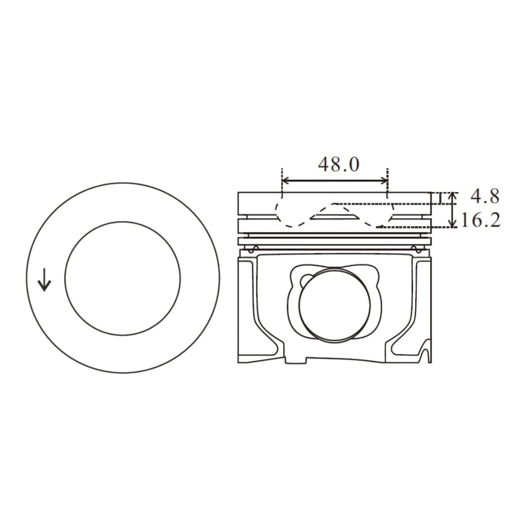 Piston set fits Land Rover Velar Evoque Discovery 204DTD 204DTH 204DTY 2014-