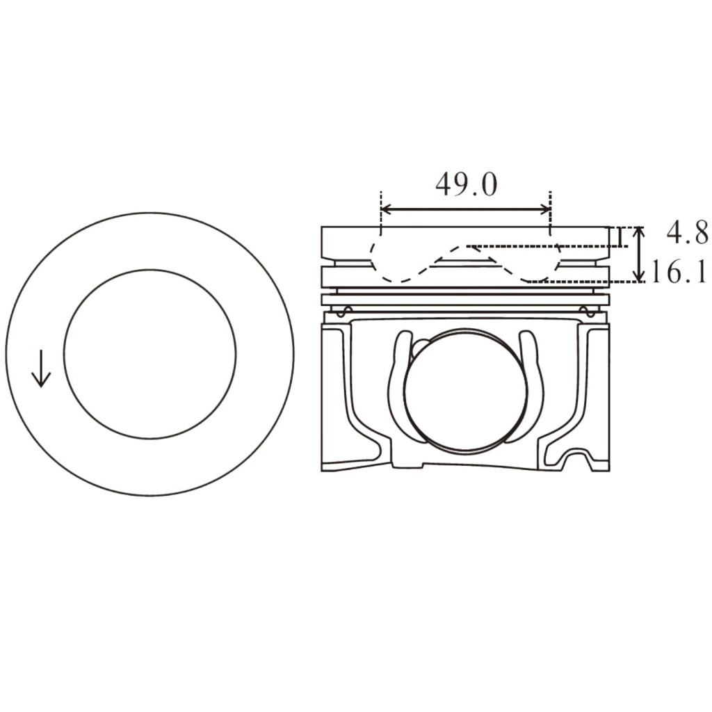 Piston set fits Land Rover Velar Evoque Discovery D200 D240 SD4 204DTA 2015-