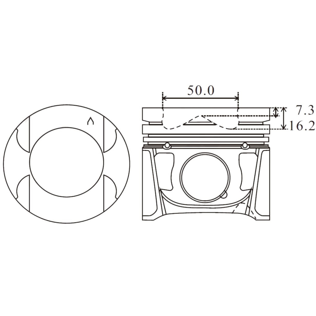 Piston set fits Renault Master Movano NV400 2.3 dCi 2010- M9T