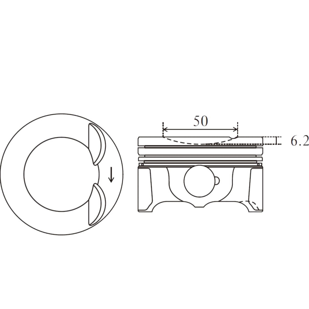 Piston set fits Audi A3 A4 A5 TT 1.8 TFSi CDAA CDHA CDHB 2007-