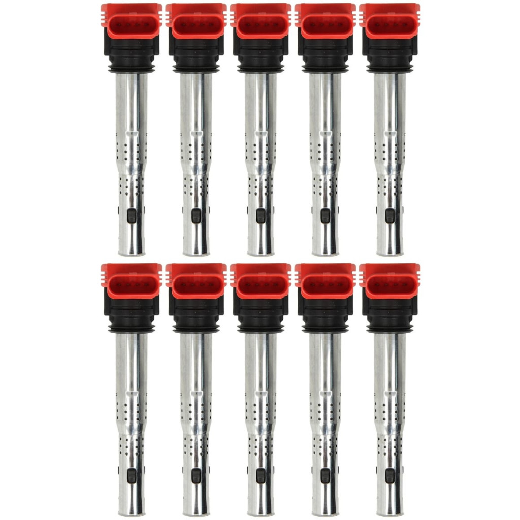 NGK U5014 ignition coil set fits Audi RS6 5.2L TFSI v10 Lamborghini Gallardo 5.0L