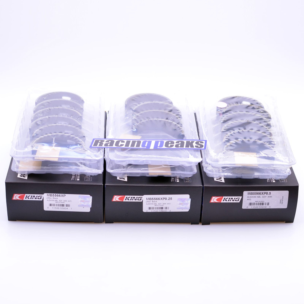 King Racing MB5566XP Main bearings fits VW Audi 1.8 2.0 8v 16v ABF 9A KR PL
